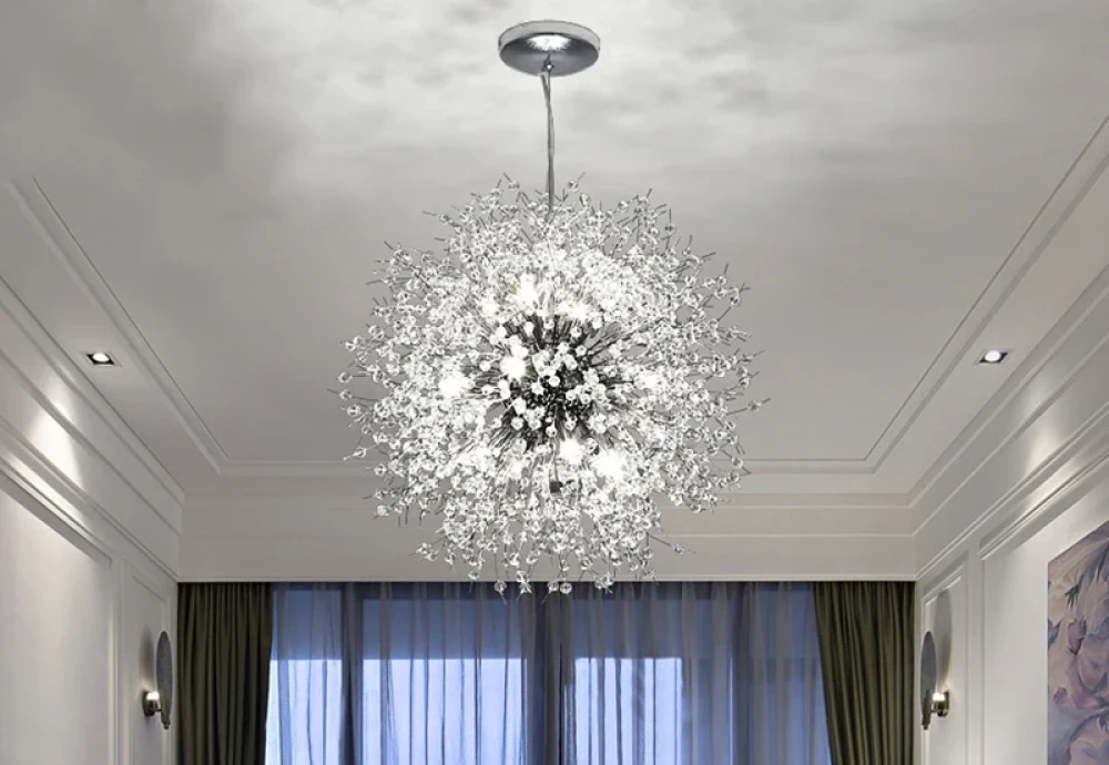 glass globe chandelier