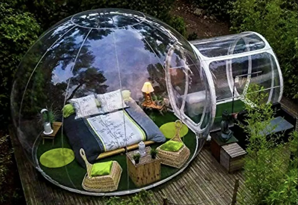 clear camping bubble tent